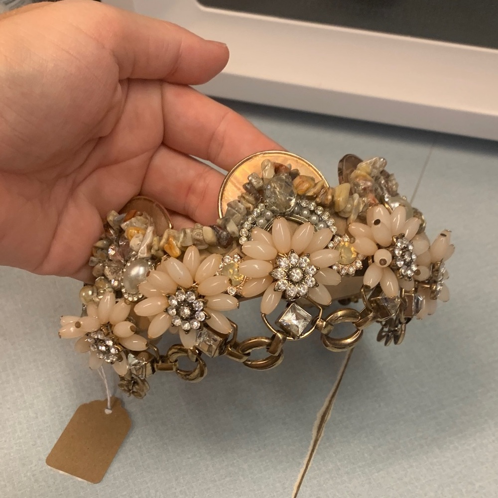 Elegant Floral Beaded Headband